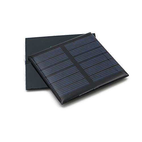 Treedix 5pcs 3V 120mA 150mA Polysilicon Solar Panel Glue Solar Cell Battery Charger DIY Solar Product Mini Small Solar Panel Module Kit Polycrystalline Silicon Encapsulated in Waterproof Resin