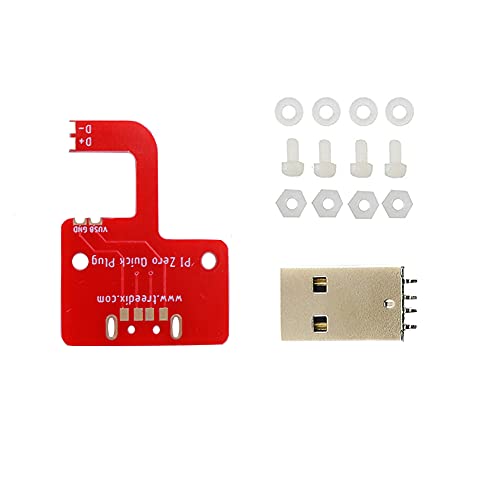 Treedix Compatible with Raspberry Pi Zero V1.3/Zero W/WH USB-Micro to USB-A Adapter Pi USB Adapter Plug into Computer USB Port Power Supply and USB OTG Available