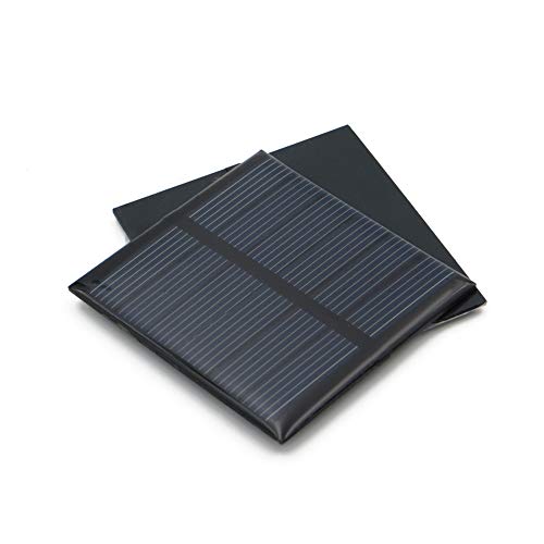 Treedix 5pcs 3V 120mA 150mA Polysilicon Solar Panel Glue Solar Cell Battery Charger DIY Solar Product Mini Small Solar Panel Module Kit Polycrystalline Silicon Encapsulated in Waterproof Resin
