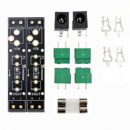 Treedix ガラスフェルール型ヒューズブレイクアウトボードキット、プリント回路基板付き、回路を溶融破壊から保護