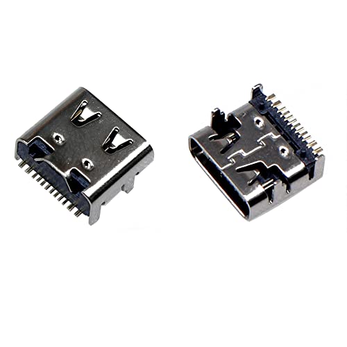 Treedix 20 Stück USB Typ C 3.1 Buchse Anschlussbuchse Jack Port 16-polig Ersatzadapter Jack-Buchse für Datenübertragung, Aufladen
