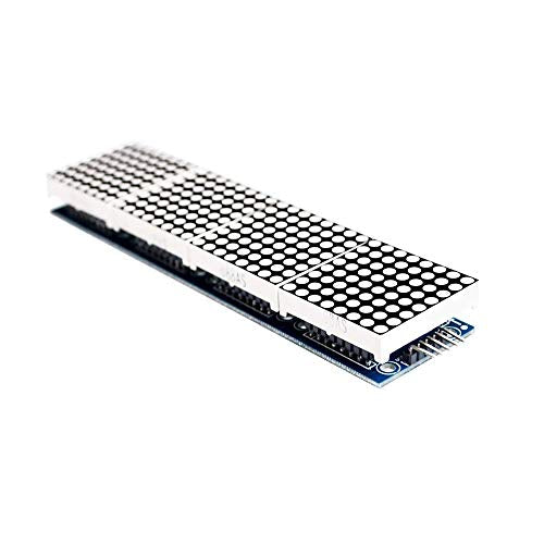 Treedix Compatible with MAX7219 Module （Red Light） 4 in one Display for Arduino Raspberry Pi with 5Pin Line