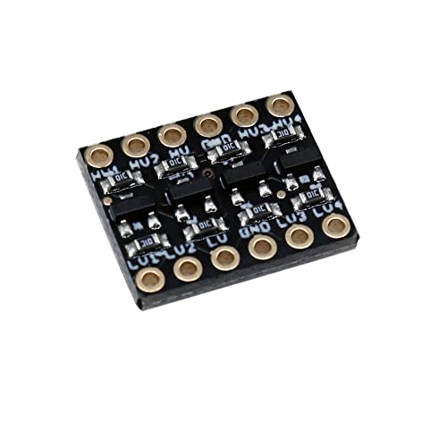 Treedix 10PCS Logic Level Converter Module 4 Channel IIC I2C 3.3V to 5V Bi-Directional Shifter Module for SPI Bus Signals Serial Compatible with Arduino