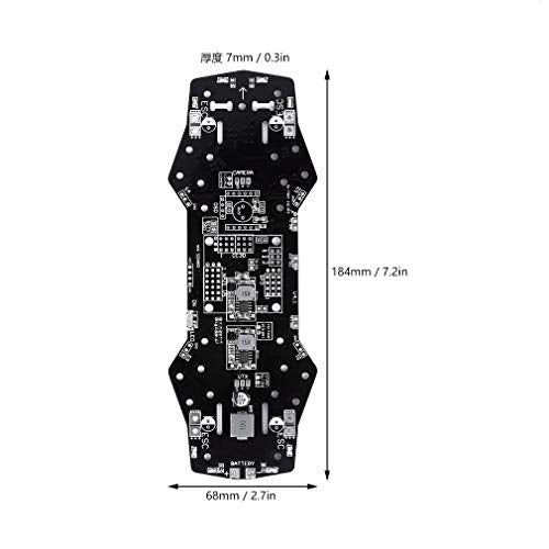 Treedix CC3D PDB PCB Power Distribution Board 5/12 BEC Buzzer LED Compatible with QAV250
