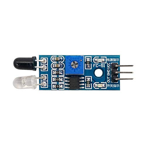 Treedix 10pcs Obstacle Avoidance Sensor Module Infrared Pair Tube Module Photoelectric Reflection Sensor Compatible with Arduino Smart Car Robot