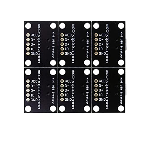 Treedix USB Type-C Type-A  Micro USB Mini USB Breakout Board Serial Basic Breakout Female Connector Type PCB Converter Board