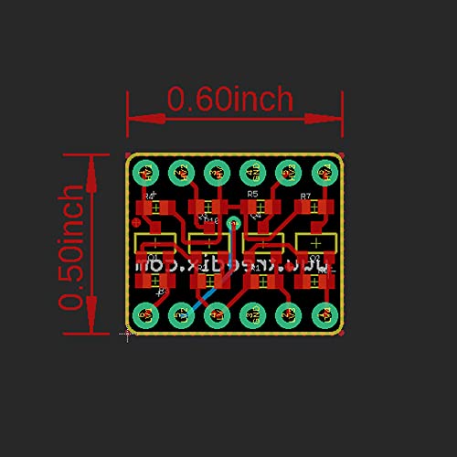 Treedix 10PCS Logic Level Converter Module 4 Channel IIC I2C 3.3V to 5V Bi-Directional Shifter Module for SPI Bus Signals Serial Compatible with Arduino
