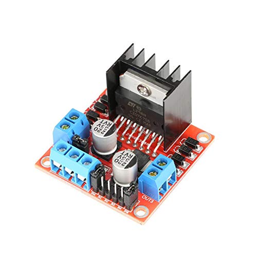 Treedix 6 pcs L298N Motor Drive Controller Board Dual H-bridge Motor Drive Module Compatible with Arduino DC Stepper Motor Robot Smart Car