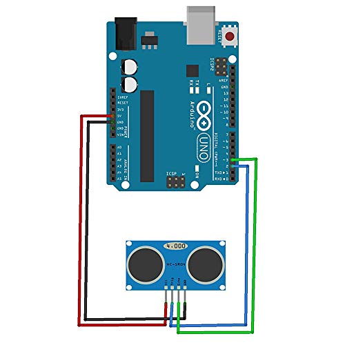 Treedix Ultrasonic Sensor HC-SR04 Ultrasonic Distance Measuring Module Compatible with Arduino UNO R3/51/STM32