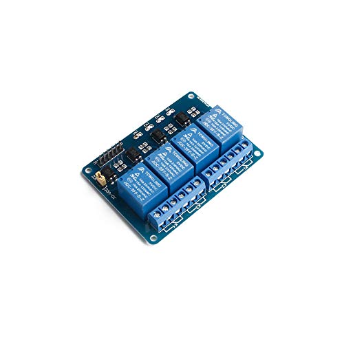 Treedix Relay Module Board 4 Channel 12V Optocoupler High or Low Level Trigger PLC IOT Compatible with Arduino Smart Home