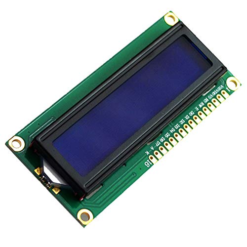 Treedix HD44780 1602 LCD Display Module DC 5V 16x2 Character LCD White on Blue Blacklight + IIC I2C Module Interface Adapter Compatible with Arduino Uno Raspberry pi