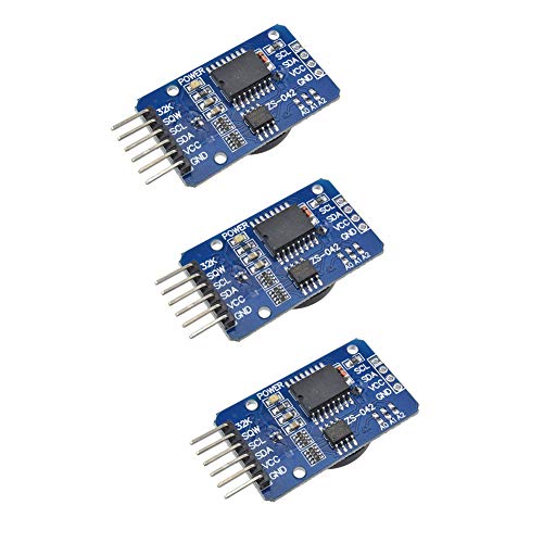 Treedix 3 pcs DS3231 High Precision Real Time Clock Module Board IIC Temperature Sensor Compatible with Arduino Raspberry Pi