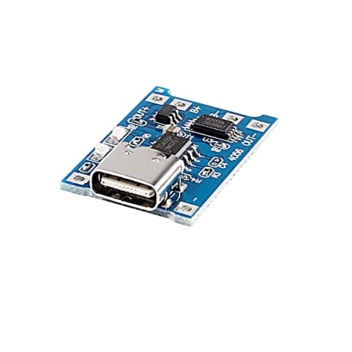 Treedix 6pcs TP4056 Type-C USB 5V 1A Lithium Battery Charger Module Charging Board with Dual Protection Functions