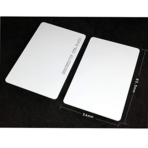 Treedix 100PCS ID Card Proximity Support ID Smart Card 125khz 0.8mm Thick Entry Access Control System,Key Card,Membership Card