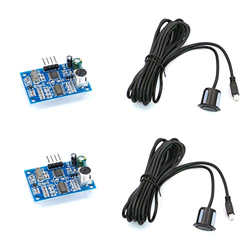 Treedix 2 pcs JSN-SR04T Ultrasonic Module Sensor Distance Measuring with Waterproof Probe Compatible with Arduino