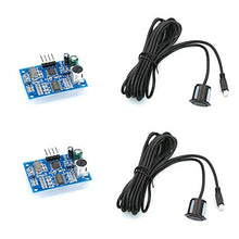 Treedix 2 stuks JSN-SR04T ultrasone sensormodule voor afstandmeting met waterdichte sonde, compatibel met Arduino