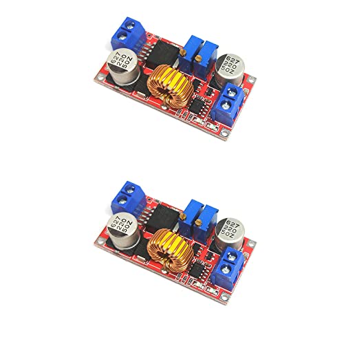 Treedix 2pcs Lithium Battery Charger Module Board LED Driver Step Down Buck Converter Board Constant Current Voltage