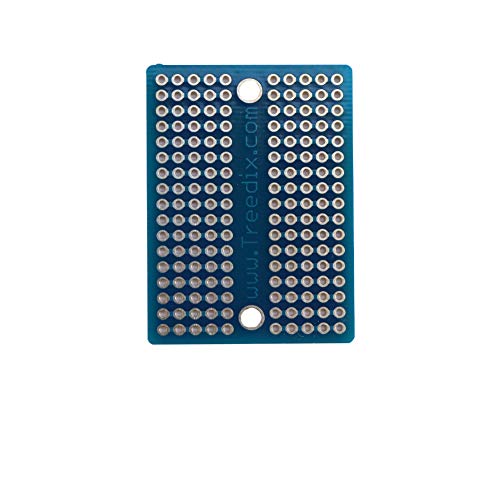 Treedix Solderable BreadBoard PCB Prototype Shield Board Double Sided Tinned Gold Plated Holes