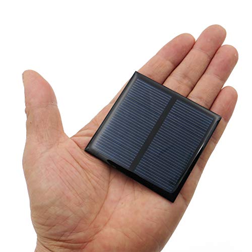 Hilitand 2Pcs DC 12V 150mA Solar Panel Mini Solar Battery Module with 1m  Cable DIY Polysilicon Solar Cell Charger