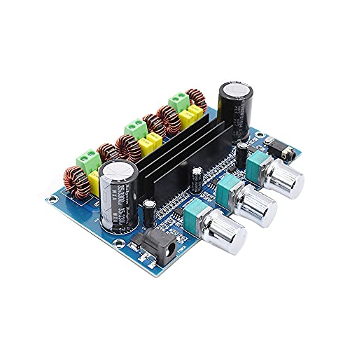 Treedix XH-A305 高出力デジタルパワーアンプボード TPA3116D2 デジタルパワーアンプ 2.1 チャンネル AUX 付き