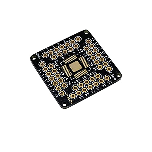 Treedix 8pcs TQFN44 to TQFN48 0.5mm Pitch SMD to DIP Mounting Adapter PCB Proto Breakout Board