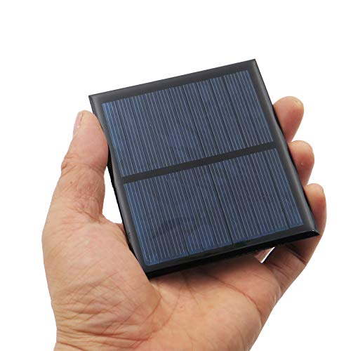  UKLLYY Panel solar impermeable células solares pequeños paneles  solares epoxi silicio policristalino DIY cargador de batería módulo 3V  120mA : Patio, Césped y Jardín