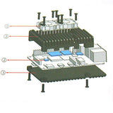 Treedix Aluminum Case with Fan and Thermal Tapes, Compatible with Raspberry 4 Model B/Pi 4B