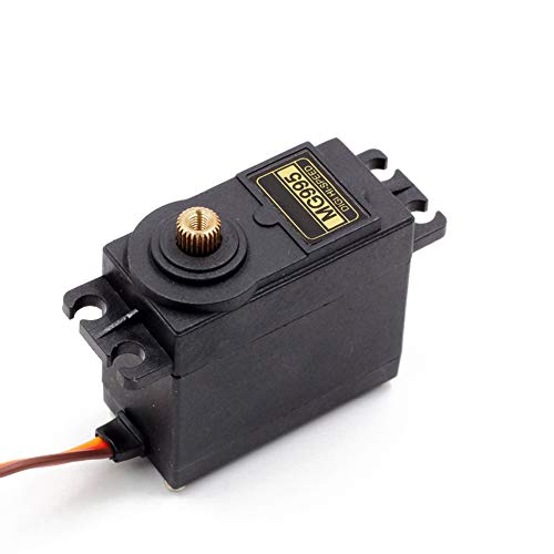 Treedix 2pcs MG995 Servo Motor Metal Gear High-Torque Servo Motor Compatible with Smart Car Robot Boat RC Helicopter Airplane (Control Angle 180)