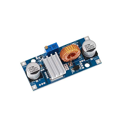 Treedix 4 pcs XL4015E 5A 4-38V Adjustable Voltage Regulator High Power Efficiency DC-DC Step Down Module