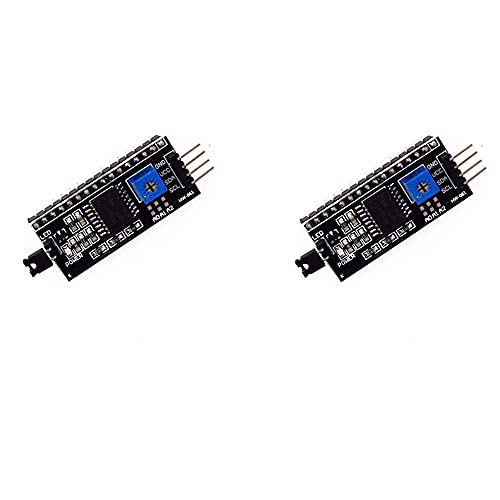 Treedix 2PCS IIC/I2C/Interface LCD1602 LCD Screen Adapter Board IIC Serial Interface Adapter Compatible with Arduino Robort