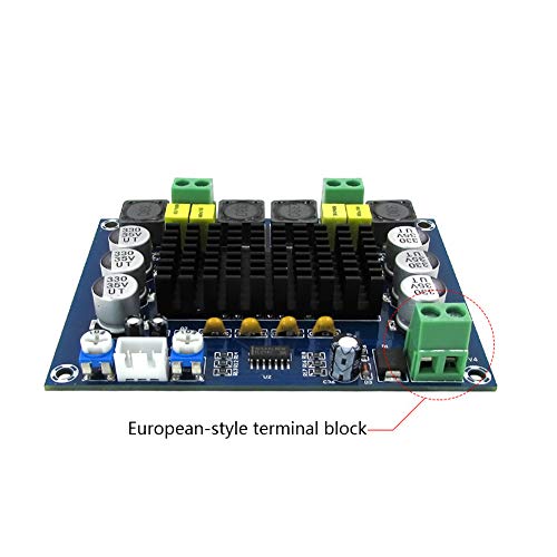 Treedix 2 pcs TPA3116D2 Digital Power Amplifier Board Audio Amplifier Module Dual Channel 2 x 120W Amp Boards Compatible with Multimedia