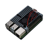 Treedix 冷却メタルケース Pi 4 対応、デュアルファンヒートシンク付きアルミニウム合金アーマーケース Raspberry Pi 4 モデル/Pi 4B 対応
