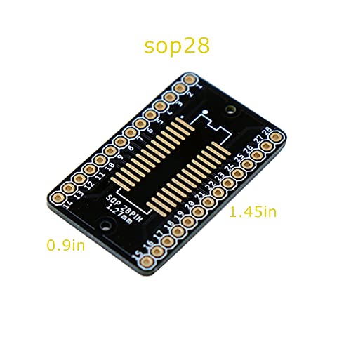 Treedix SSOP 0.65MM/SOP 1.27MM to DIP Adapter PCB Proto Board SMD to DIP Adapter SMD Converter Breakout Board