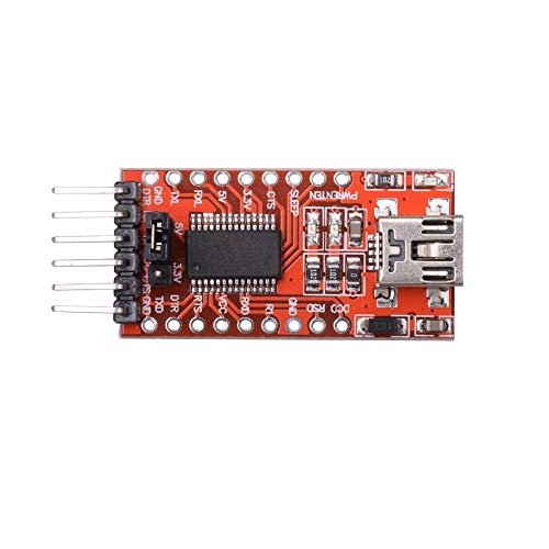 Treedix 2pcs 3.3V 5V FT232RL FTDI Mini USB to TTL Adapter Board Compatible with Arduino Mini Port