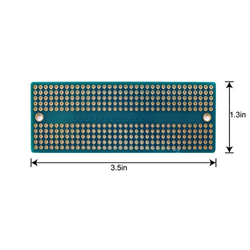 Treedix Solderable BreadBoard PCB Prototype Shield Board Double Sided Tinned Gold Plated Holes