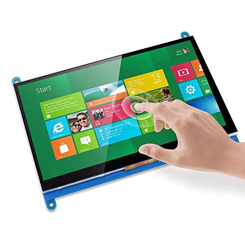 Treedix 7 inch Capacitive Touch Screen LCD Display Monitor HDMI Module 1024x600 Compatible with Raspberry Pi 3B+/4B