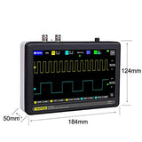 Treedix Rechargeable Handheld 7" Touch Screen DSO Digital Tablet Oscilloscope with 2 Channel 100Mhz Bandwidth and 1GSa/s Sampling Rate