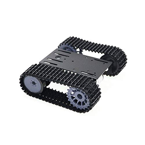 Treedix Tracked Robot Smart Car 12V Motor Value TP101 Robot Tank Track Chassis Metal Bottom Plate Compatible with Arduino