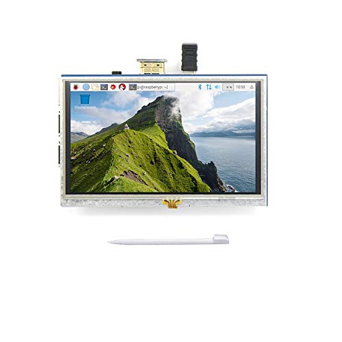 Treedix 5 Inch TFT LCD Display LCD Monitor 800×480 Color Touch Screen Module with Touch Pen Compatible with Raspberry Pi 3B+/4B