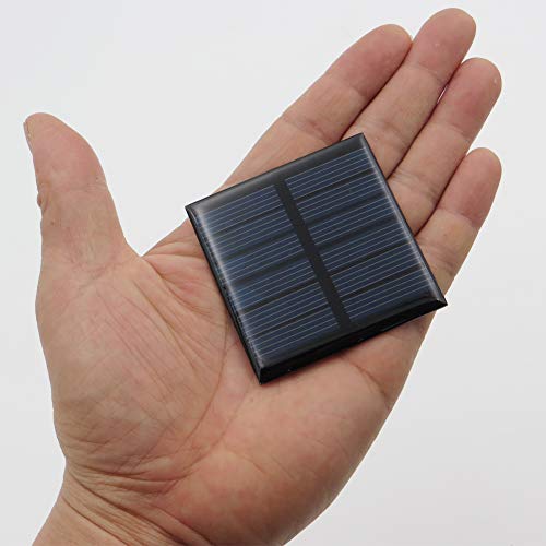Treedix 5pcs 3V 120mA 150mA Polysilicon Solar Panel Glue Solar Cell Battery Charger DIY Solar Product Mini Small Solar Panel Module Kit Polycrystalline Silicon Encapsulated in Waterproof Resin