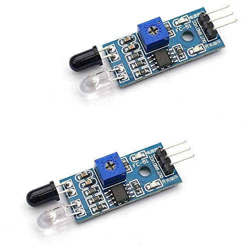 Treedix 10pcs Obstacle Avoidance Sensor Module Infrared Pair Tube Module Photoelectric Reflection Sensor Compatible with Arduino Smart Car Robot