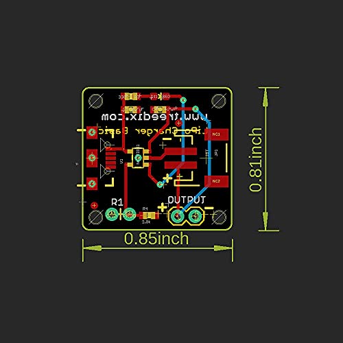 Treedix 2pcsUSB LiPo Battery Charger Board with Battery Protection JST Socket with LED Indicator Charging Rate Adjustable Automatic Power-Down Thermal Regulation