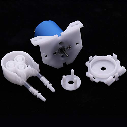 Treedix Peristaltic Dosing Pump Head DC 12v-24v with Hose Connector Compatible with Arduino DIY Aquarium Lab Analytic