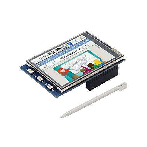 Treedix 2.8 inch TFT LCD Display SPI Interface TFT Resistance Touch Screen Color Screen with Touch Pan Compatible with Raspberry Pi 4B /3B+