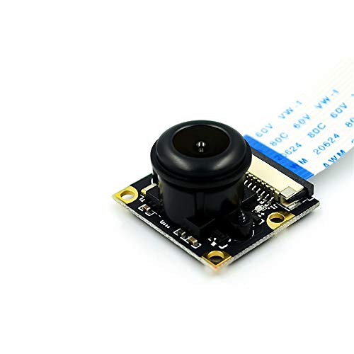 Treedix Wide Angle Camera Module Night Vision Surveillance Camera Module Webcam Sensor OV5647 Compatible with Raspberry Pi 2B Pi 3 B+ and Pi 4B