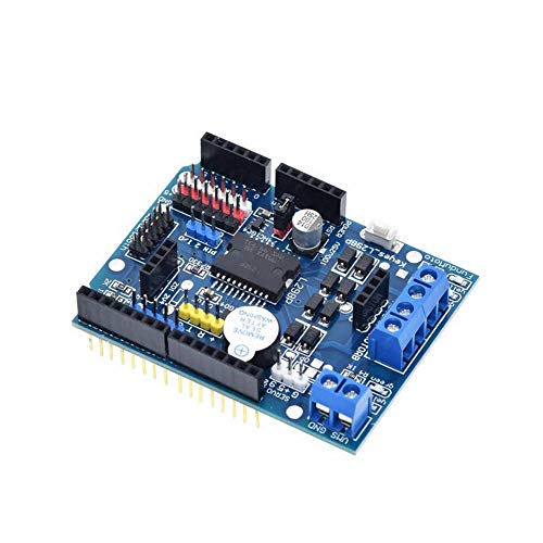 Treedix L298P Motor Shield Stepping DC Motor Drive Module Drive Expansion Board Compatible with Arduino