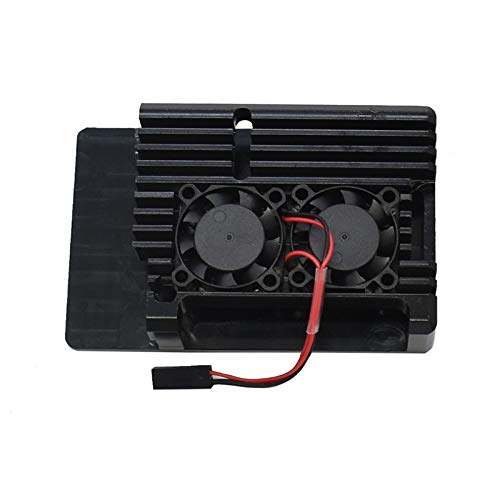 Treedix Aluminum Case with Fan and Thermal Tapes, Compatible with Raspberry 4 Model B/Pi 4B