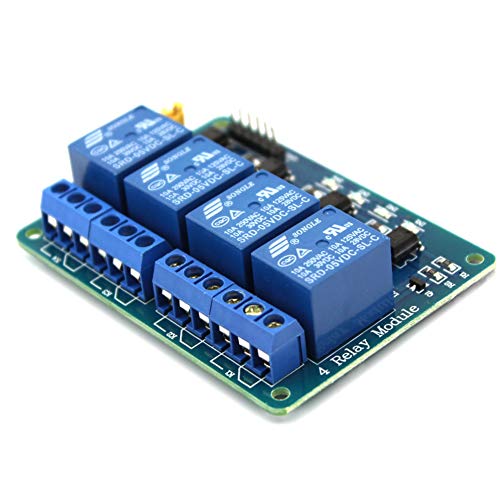 Treedix 4 Channel DC 5V Relay Module with Optocoupler