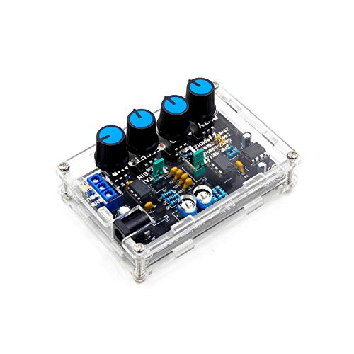 Treedix ICL8038 Low-Frequency Signal Generator DIY kit Sine/Triangle/Square/Compatible withward/Reverse Output 5Hz~400KHz Adjustable Frequency with Acrylic Case