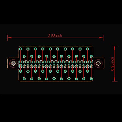 Treedix Mini 40pin Pinout GPIO Spring Terminal Block Breakout Expansion Solderless Board Module Compatible with Raspberry Pi